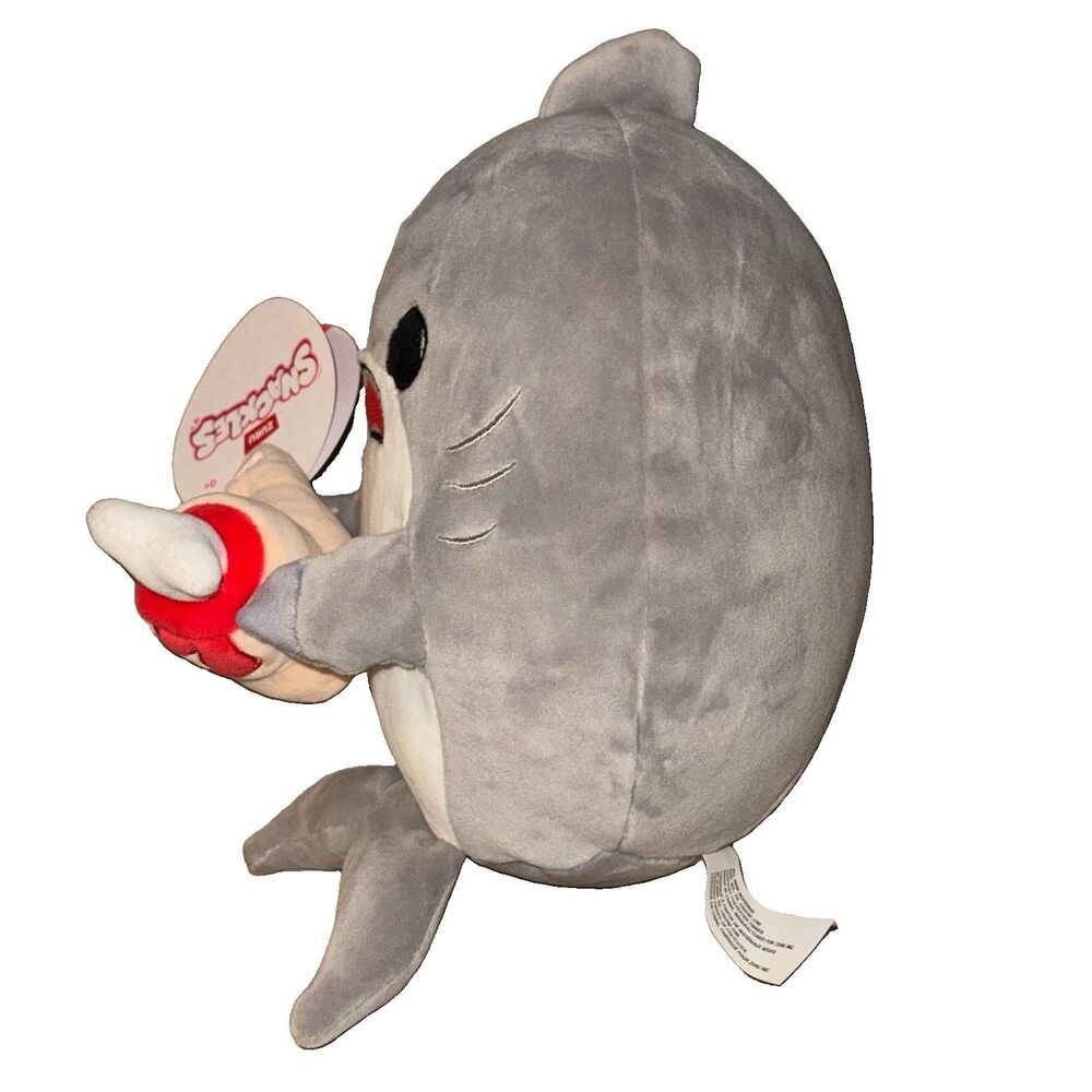 ZURU Snackles Series 1 Finn Shark Severed Foot 8” Plush NWT Rare 77694A - Picture 2 of 7